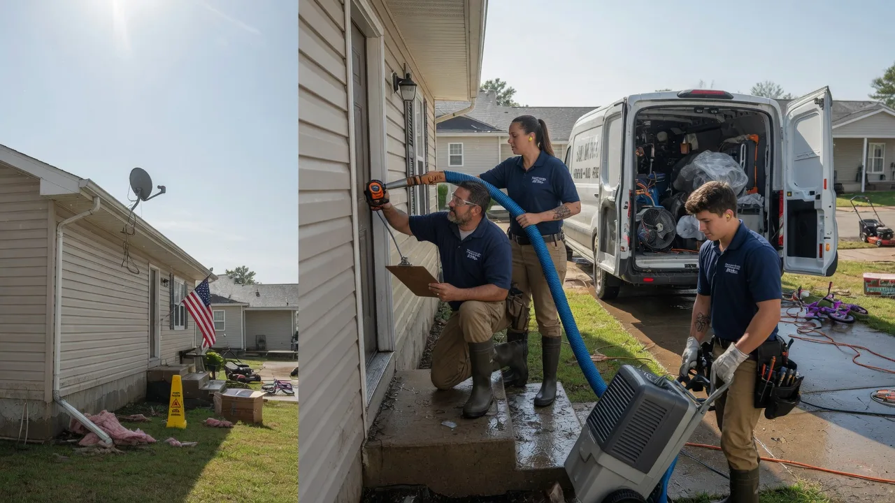 Ceiling Water Damage Restoration in Newport, OH near me
